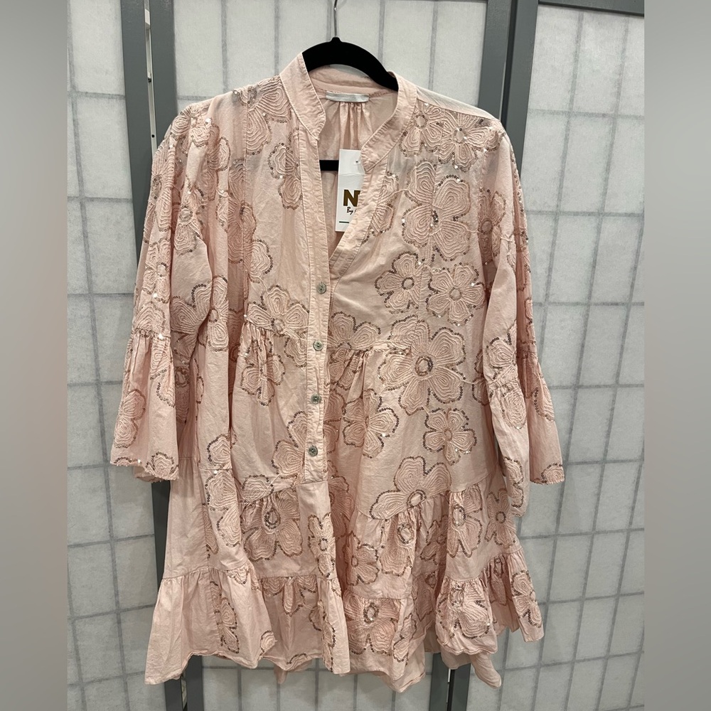 Floral Lace Women Top in Pink